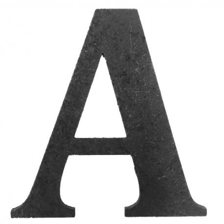 Litera stalowa "A" L-A-L