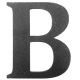 Litera stalowa "B" L-B-L