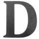 Litera stalowa "D" L-D-L