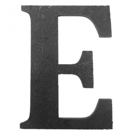 Litera stalowa "E" L-E-L