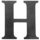 Litera stalowa "H" L-H-L
