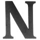 Litera stalowa "N" L-N-L
