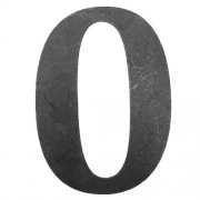 Litera stalowa "O" L-O-L