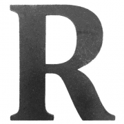 Litera stalowa "R" L-R-L