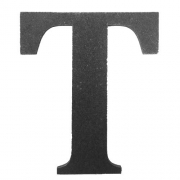 Litera stalowa "T" L-T-L