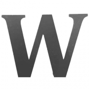 Litera stalowa "W" L-W-L