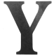 Litera stalowa "Y" L-Y-L