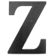 Litera stalowa "Z" L-Z-L