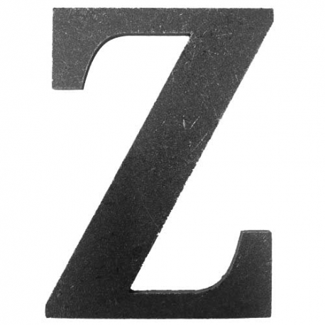 Litera stalowa "Z" L-Z-L
